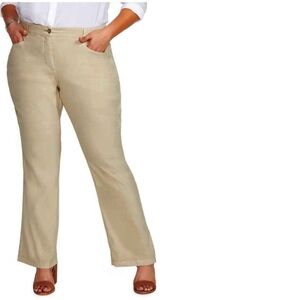 NYDJ Stretch Linen Blend Trouser Pants